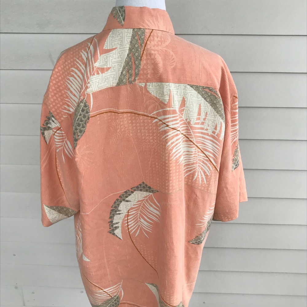 Tommy Bahama Tropical Foliage Silk Print Shirt - Picture 5 of 8